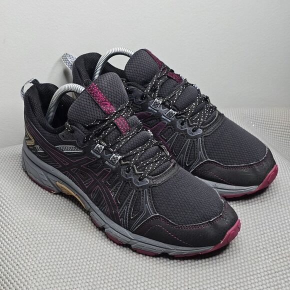 Asics Shoes - Size 9 Asics Womens Gel Venture‎ 7 1012A476 Black Gold Running Shoes / Pre-Owned